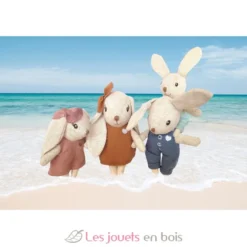 Famille Lapin - Poupées miniatures en tissu - Speedy Monkey