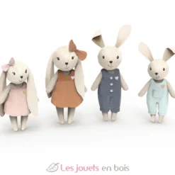 Famille Lapin - Poupées miniatures en tissu - Speedy Monkey