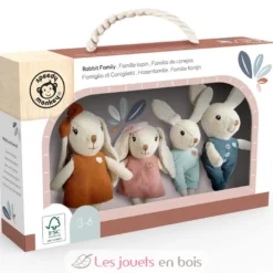 Famille Lapin - Poupées miniatures en tissu - Speedy Monkey