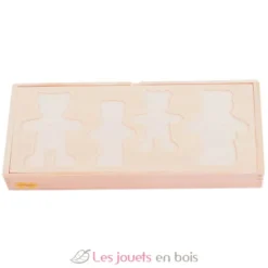 Famille ours à habiller en bois - Bigjigs Toys