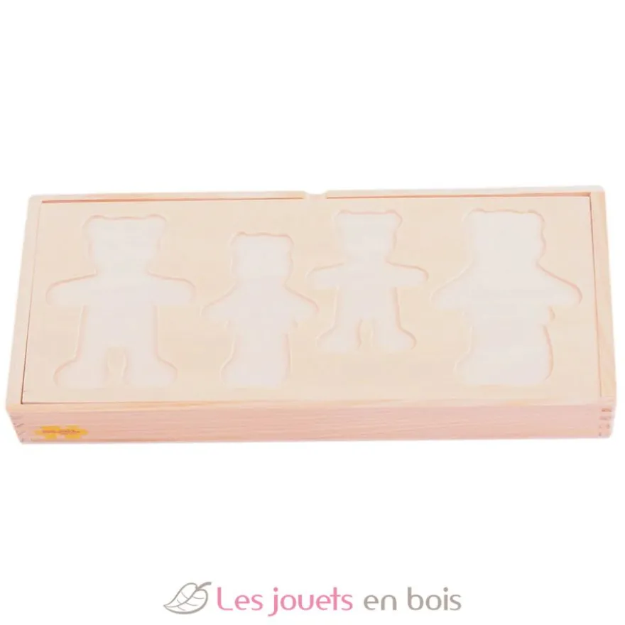 Famille ours à habiller en bois - Bigjigs Toys