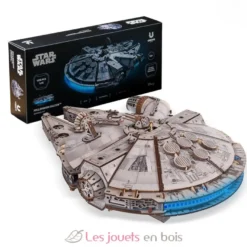 Faucon Millenium Star Wars - Puzzle 3D mécanique en bois - Ugears