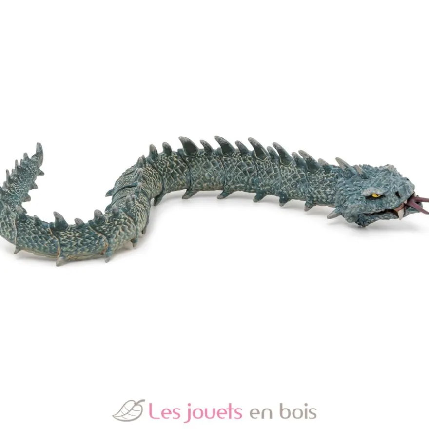 Figurine Basilic serpent maléfique légendaire bleu- Papo
