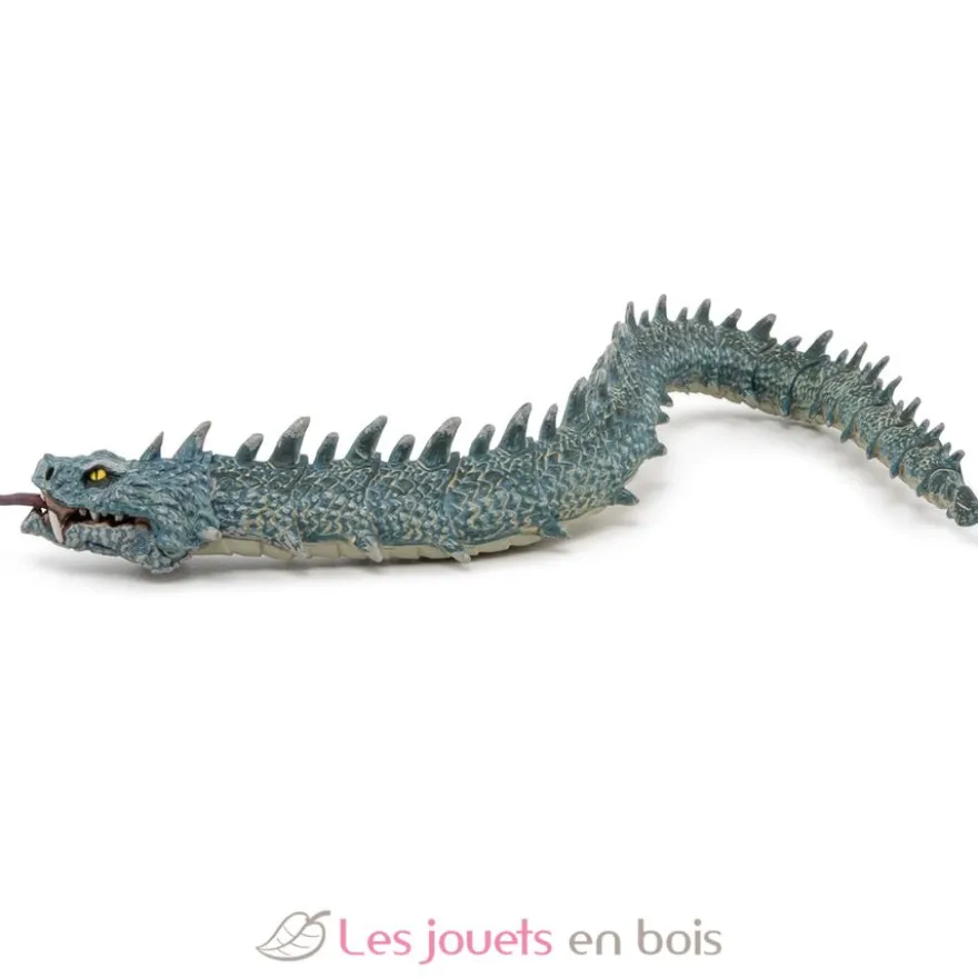 Figurine Basilic serpent maléfique légendaire bleu- Papo