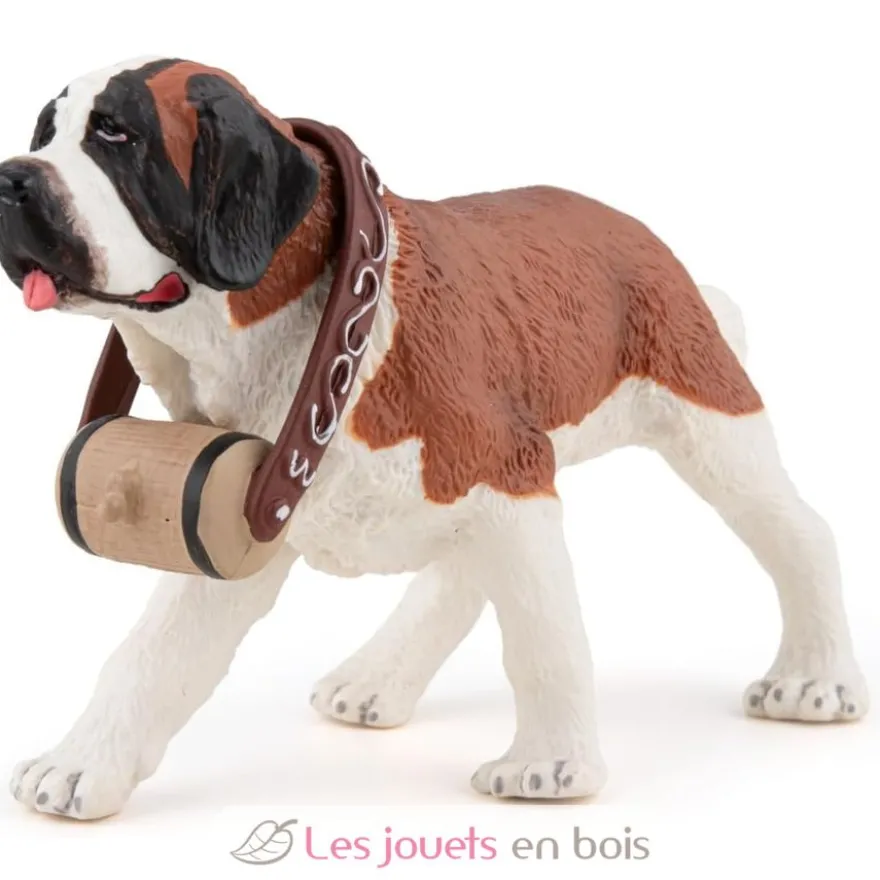 Figurine Basset Hound marron et blanc - Papo