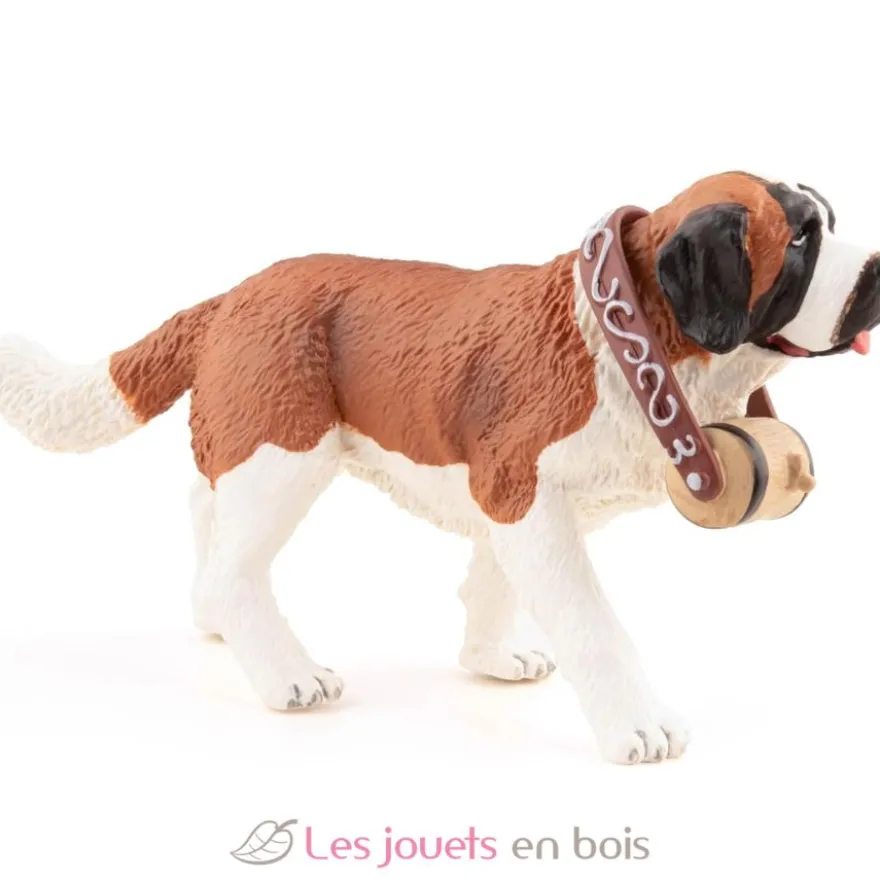 Figurine Basset Hound marron et blanc - Papo