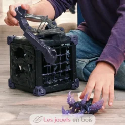 Figurine BattleCave araignée des ténèbres violet et noir - Schleich