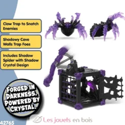 Figurine BattleCave araignée des ténèbres violet et noir - Schleich