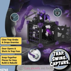 Figurine BattleCave araignée des ténèbres violet et noir - Schleich