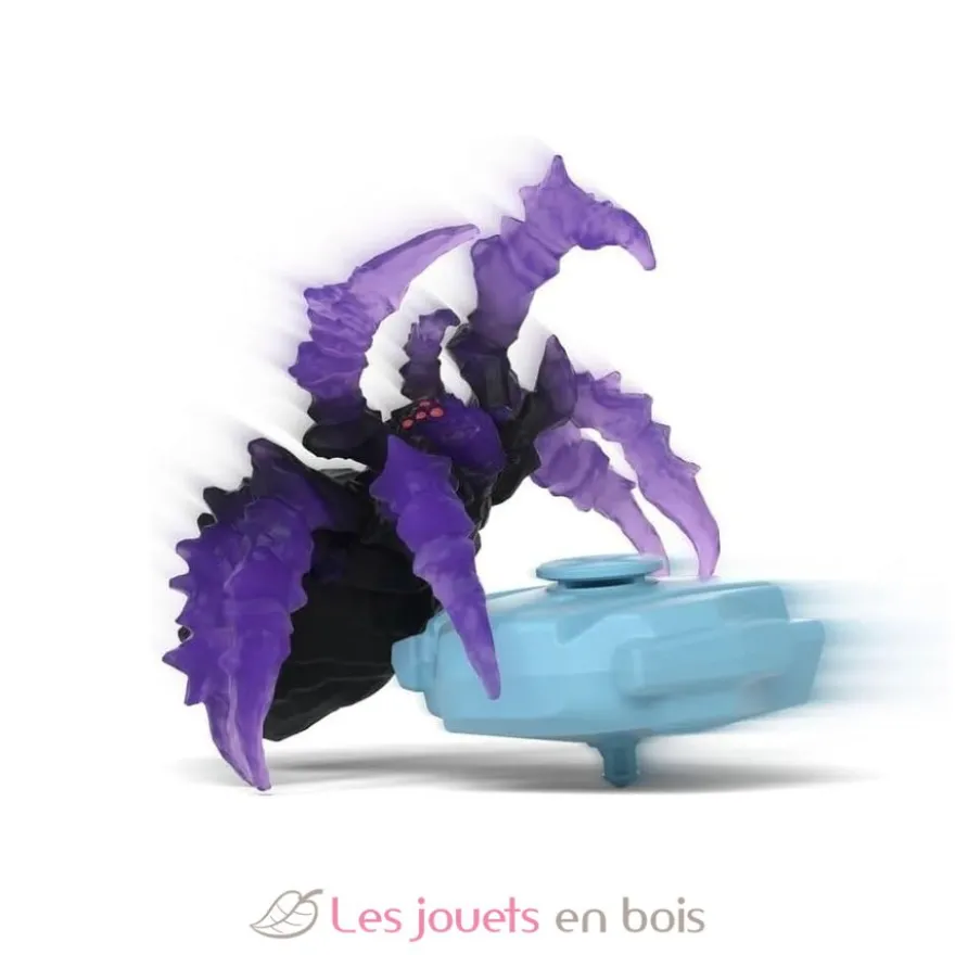 Figurine BattleCave araignée des ténèbres violet et noir - Schleich
