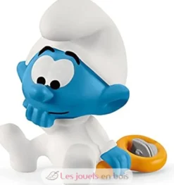 Figurine Bébé Schtroumpf avec hochet - Schleich