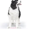 Figurine Border Collie blanc et noir - Papo