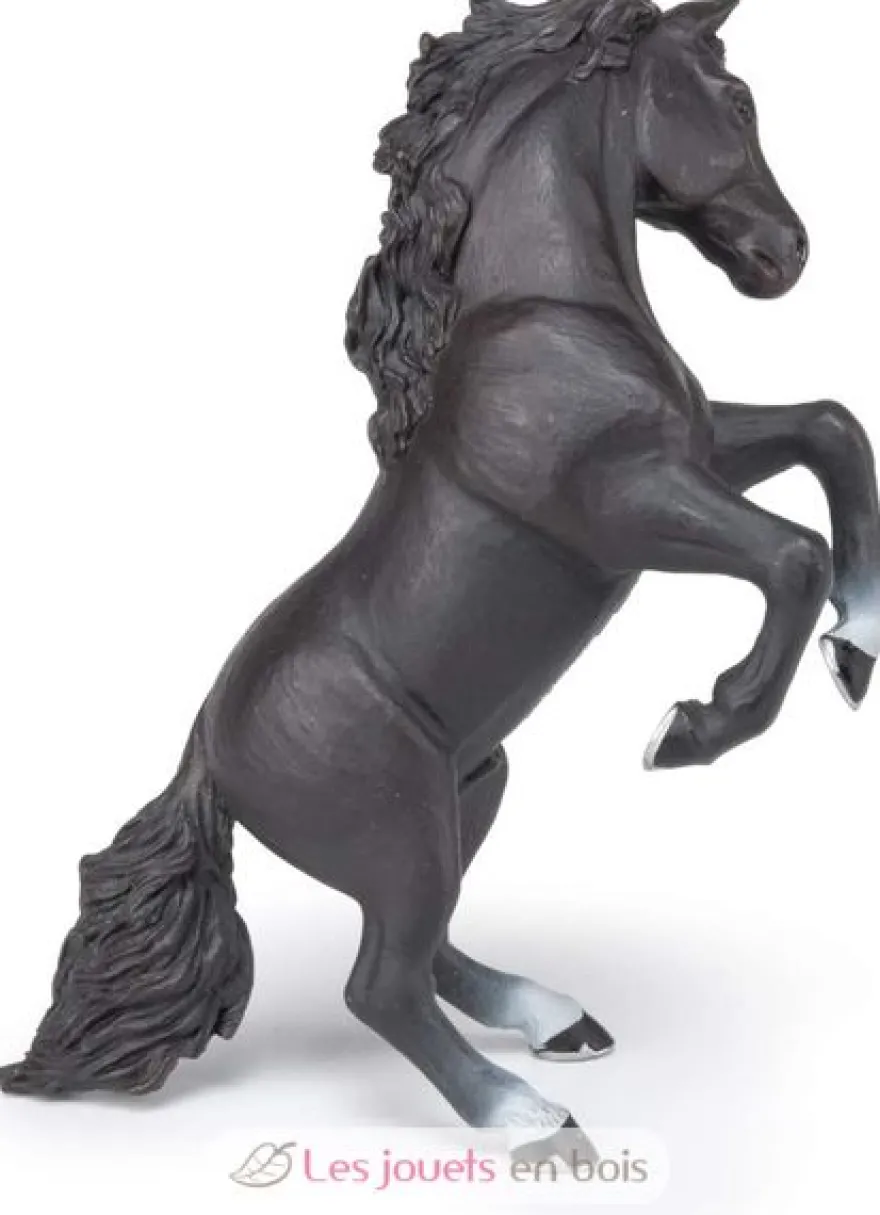 Figurine Cheval cabré noir - Papo