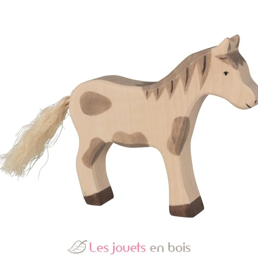 Figurine Cheval debout, tacheté - Holztiger