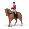 Figurine Cheval de promenade et sa cavalière - Papo