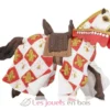 Figurine Cheval du chevalier blanc fleur de lys - Papo