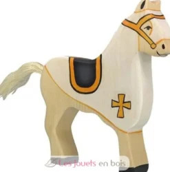 Figurine Cheval du chevalier blanc - Holztiger