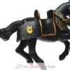 Figurine Cheval du chevalier en armure noir Papo