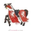 Figurine Cheval du roi au dragon rouge - Papo