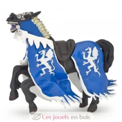 Figurine Cheval du roi au dragon bleu - Papo