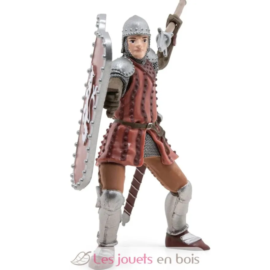 Figurine Chevalier au javelot marron - PAPO