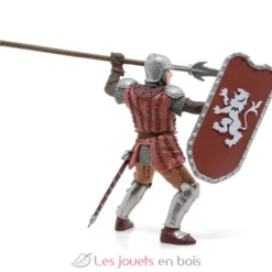 Figurine Chevalier au javelot marron - PAPO