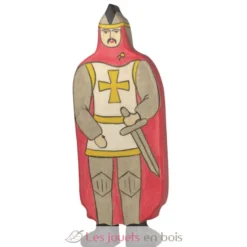 Figurine Chevalier avec manteau rouge - Holztiger
