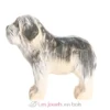 Figurine chien en bois noir et blanc - Wudimals