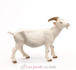 Figurine Chèvre blanche à cornes - Papo