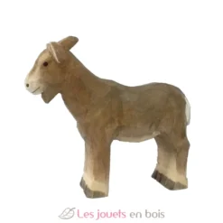 Figurine Chèvre en bois grise - Wudimals