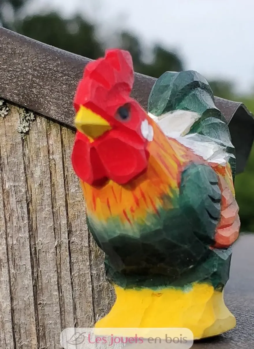 Figurine Coq en bois - Wudimals