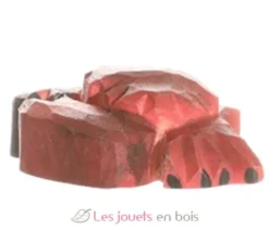 Figurine Crabe en bois rouge - Wudimals