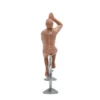 Figurine cycliste avec bidon à peindre brut Fonderie Roger