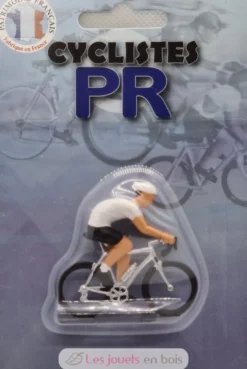 Figurine cycliste M Maillot Blanc meilleur jeune - Fonderie Roger