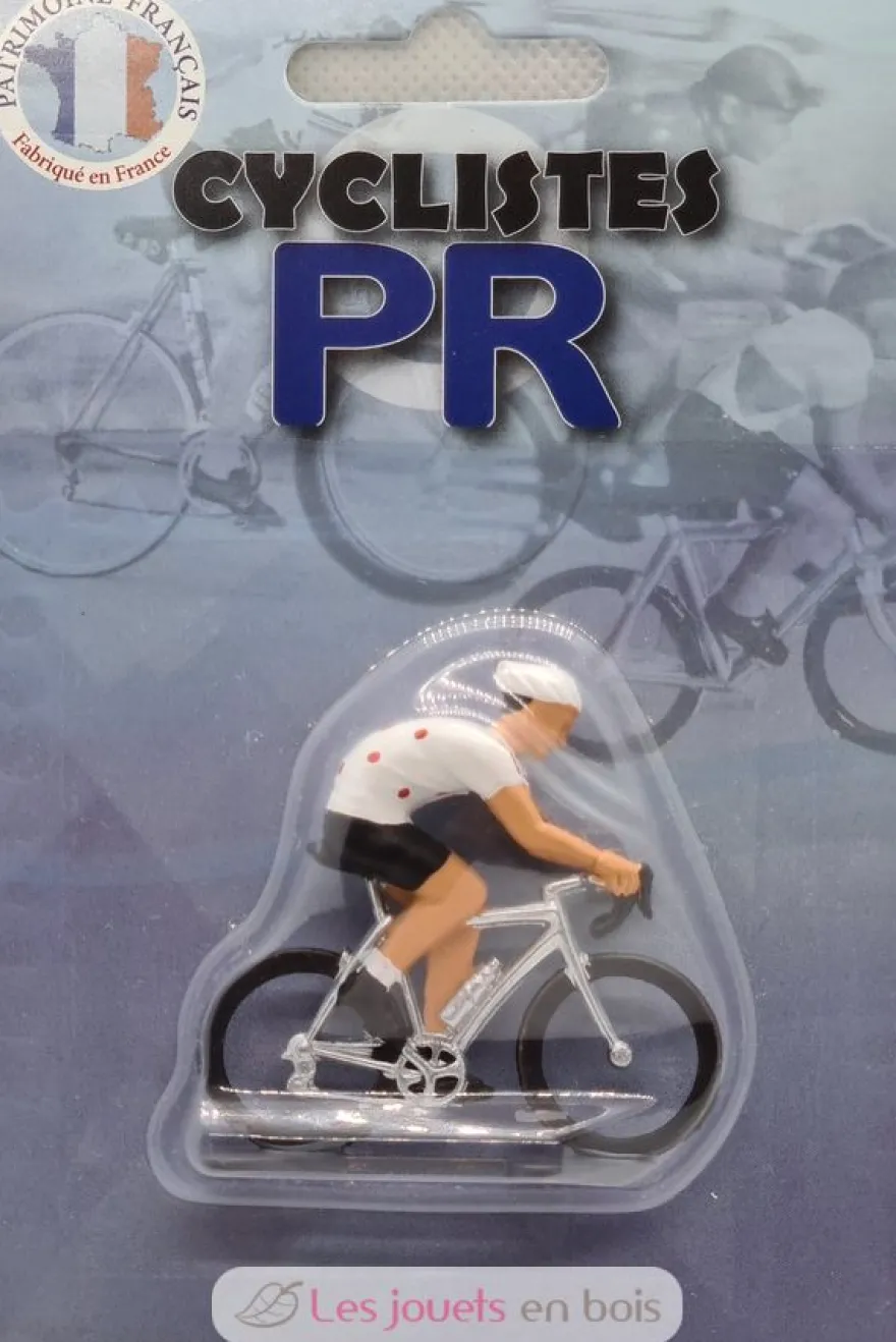 Figurine cycliste M Maillot à pois - Fonderie Roger