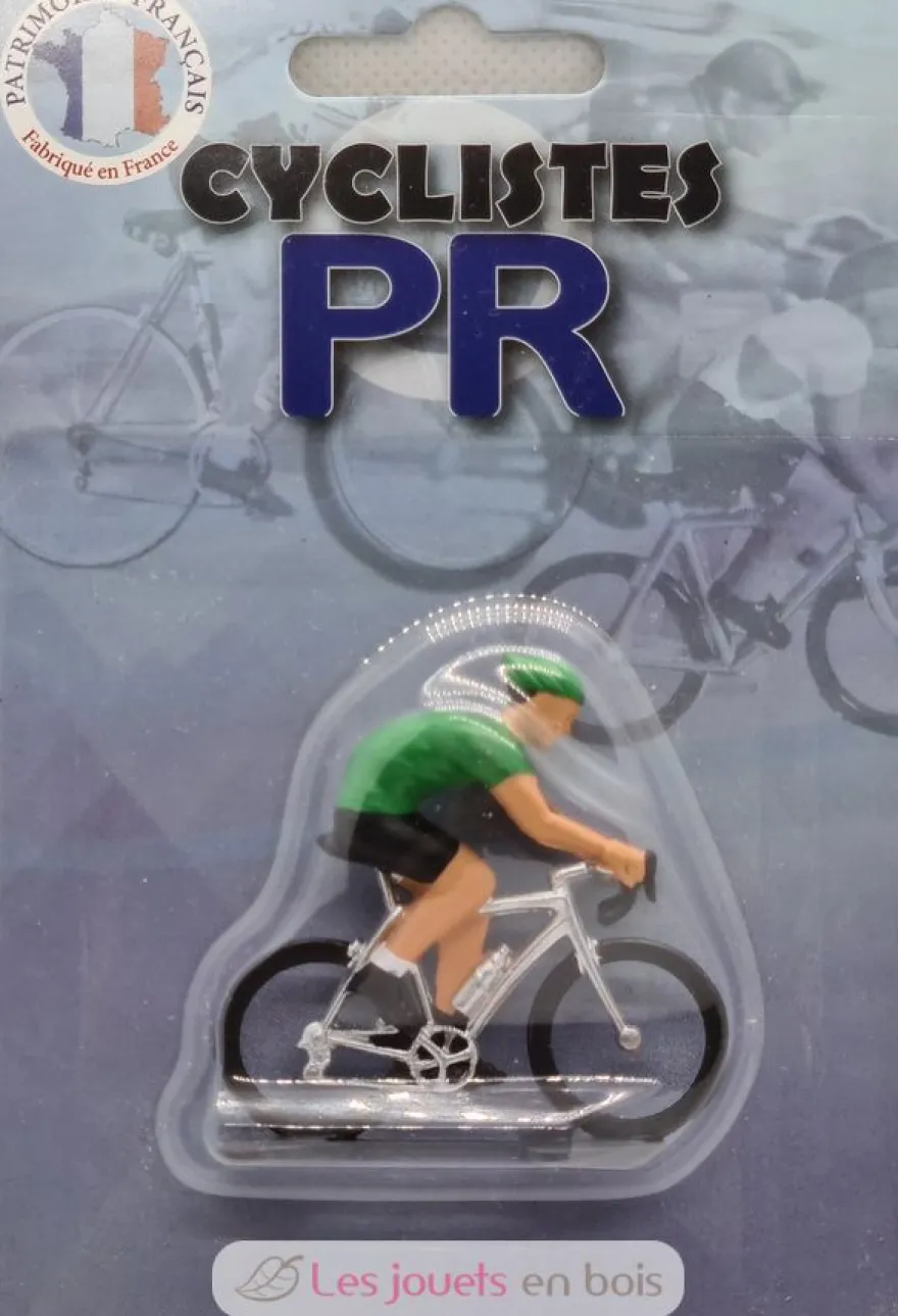Figurine cycliste M Maillot vert meilleur sprinter - Fonderie Roger
