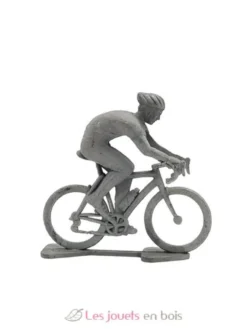 Figurine cycliste M rouleur à peindre brut Fonderie Roger