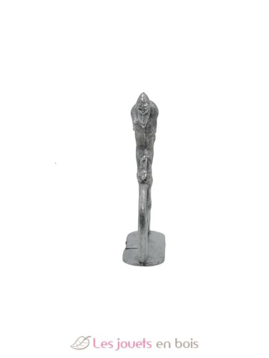 Figurine cycliste P grimpeur à peindre brut Fonderie Roger