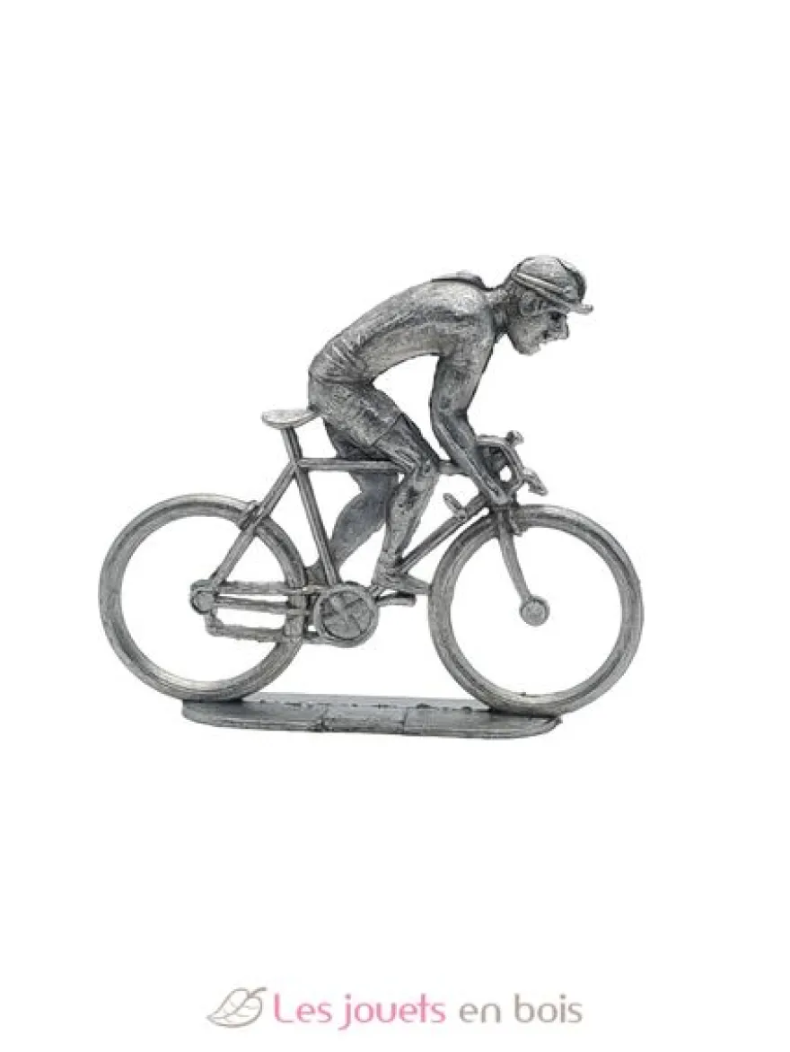 Figurine cycliste P grimpeur à peindre brut Fonderie Roger