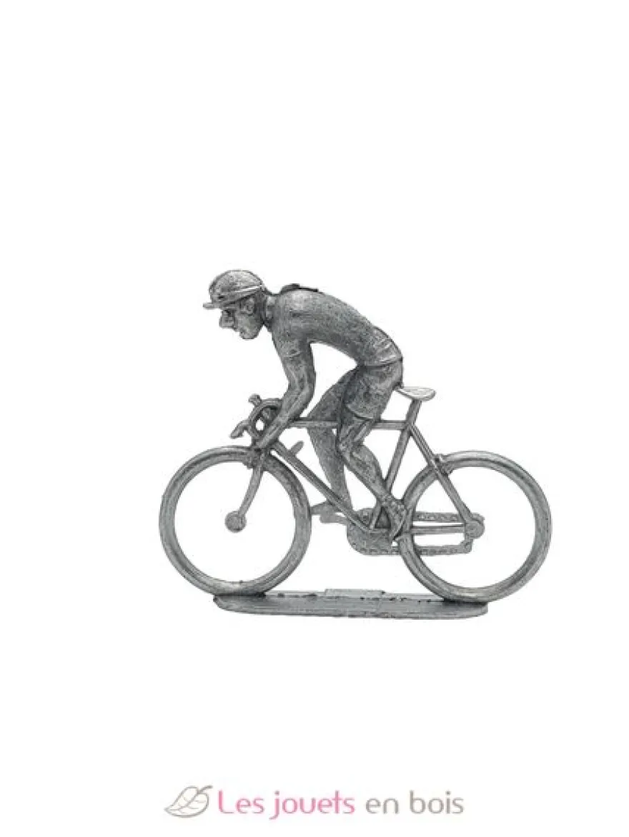 Figurine cycliste P grimpeur à peindre brut Fonderie Roger