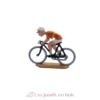 Figurine cycliste PLN Maillot orange - Fonderie Roger