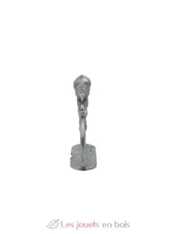 Figurine cycliste P sprinteur à peindre gris Fonderie Roger