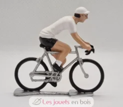Figurine cycliste R Maillot Blanc meilleur jeune - Fonderie Roger