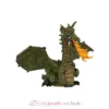 Figurine Dragon ailé vert avec flamme - Papo
