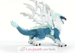 Figurine Dragon de glace blanc bleu - Schleich