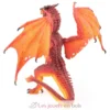 Figurine Dragon roi de feu rouge ogange Papo