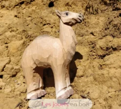 Figurine Dromadaire en bois, beige - Wudimals