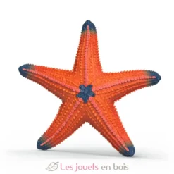 Figurine Etoile de mer changeant de couleur rouge jaune - Schleich