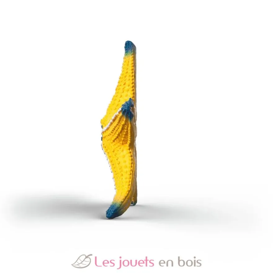Figurine Etoile de mer changeant de couleur rouge jaune - Schleich