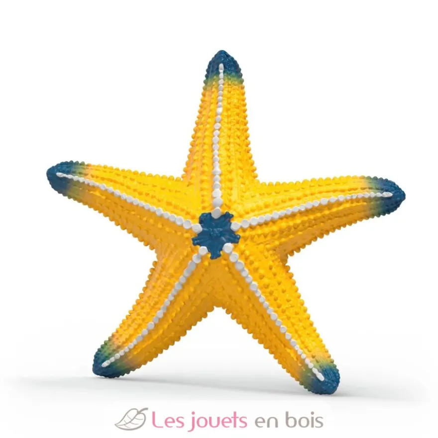 Figurine Etoile de mer changeant de couleur rouge jaune - Schleich